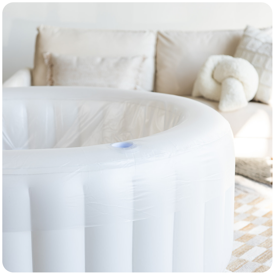 White Birth Pool Earthside Birth Pool Home Water Birth Doula Midwife Marshmallow White